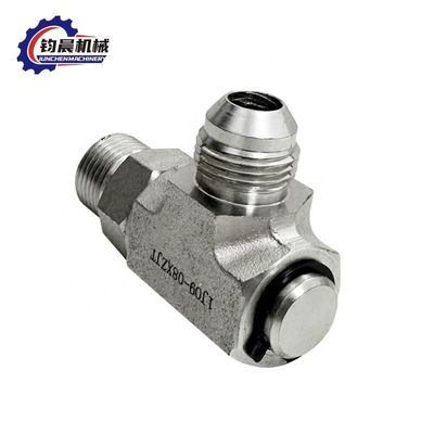 Conexão de flange Adaptador hidráulico com juntas de tubos de óleo personalizadas