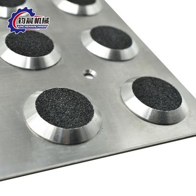 Faixa tátil de chapa de aço inoxidável para indicadores táteis de design moderno