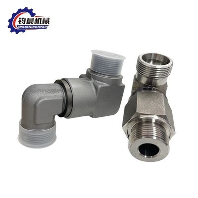 Cabeça hexagonal de aço carbono 90 graus Cotovelo Flange Conexão de pressão Filamento de tubulação