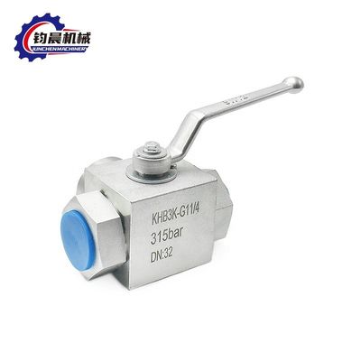 OEM Baixa temperatura KHB3K válvula de esfera hidráulica com revestimento de zinco flangado