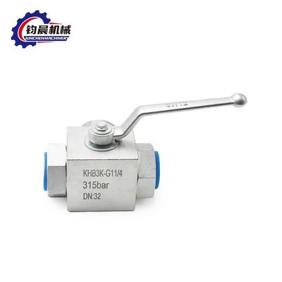 OEM Baixa temperatura KHB3K válvula de esfera hidráulica com revestimento de zinco flangado