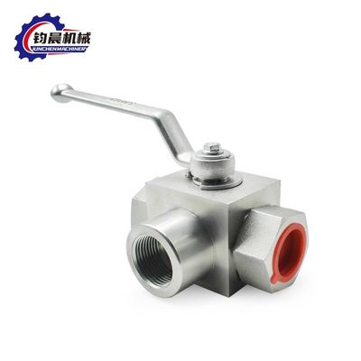 Valva de esferas hidráulica manual de aço carbono de alta pressão KHB3K-G1" 315bar