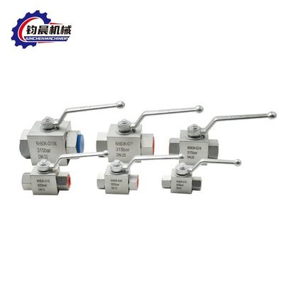 Válvula de esfera hidráulica de alta pressão para gás/água/óleo com fio interno KHB3K-28LR