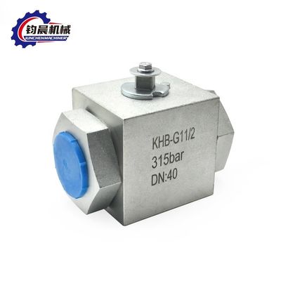 KHB-G11/2 válvula de esfera hidráulica de alta pressão de aço inoxidável para suporte personalizado