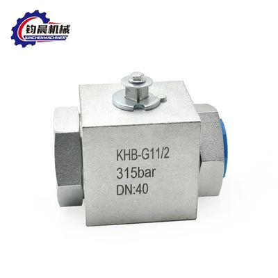 KHB-G11/2 válvula de esfera hidráulica de alta pressão de aço inoxidável para suporte personalizado