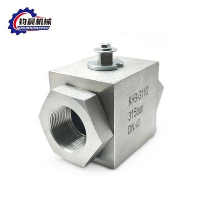 KHB-G11/2 válvula de esfera hidráulica de alta pressão de aço inoxidável para suporte personalizado
