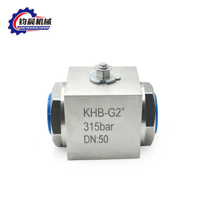Válvula de esfera de alta pressão de aço inoxidável KHB-G2'' 315bar