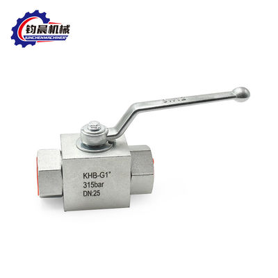 KHB-G1'' 315bar DN 25 válvula de esfera de alta pressão para gás/água/óleo de alta temperatura